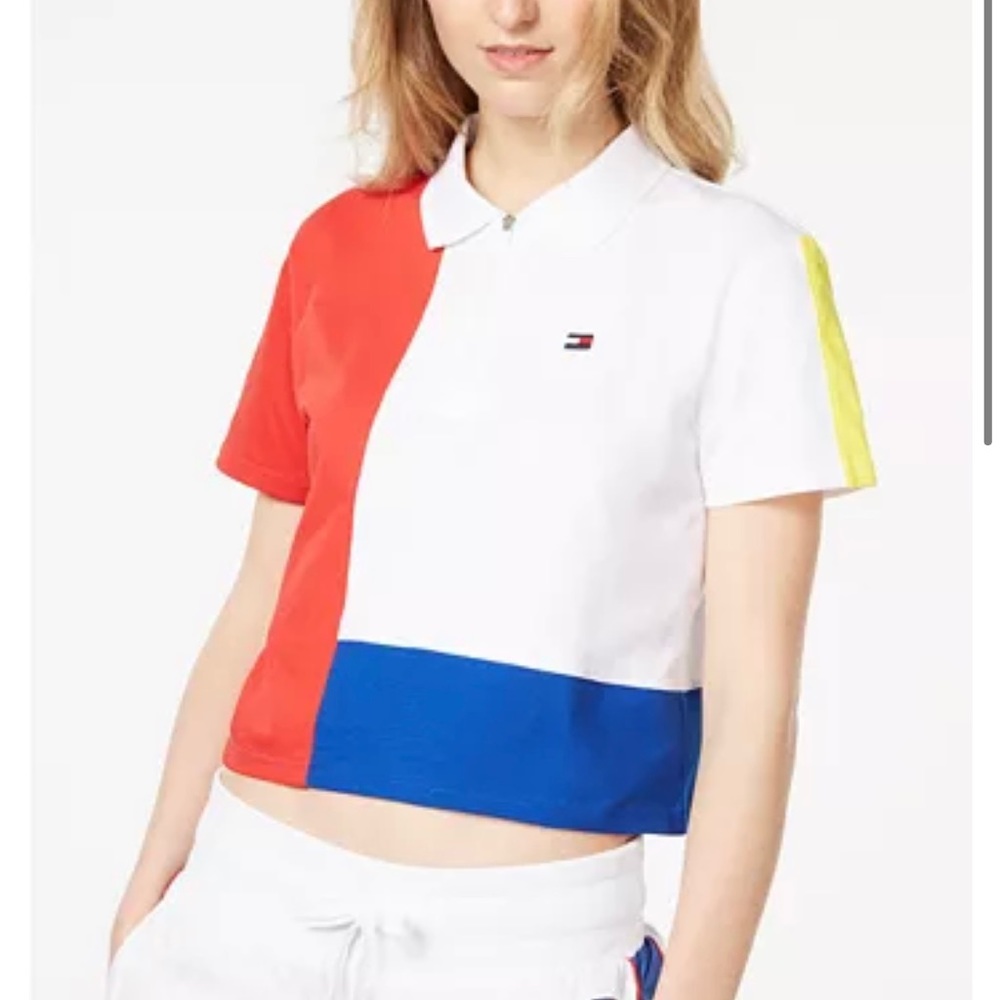 Tommy Hilfiger Sport - Cropped Polo Shirt